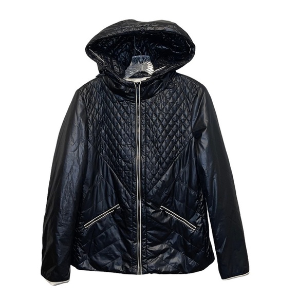 Zara Quilted  Hooded Women Jacket Size L - Picture 1 of 6
